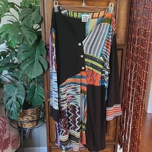 Parsley & Sage Multicolor Artistic Tunic /Dress Size M